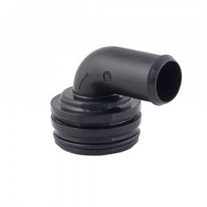 Outlet port 90 deg. 25 mm (1")